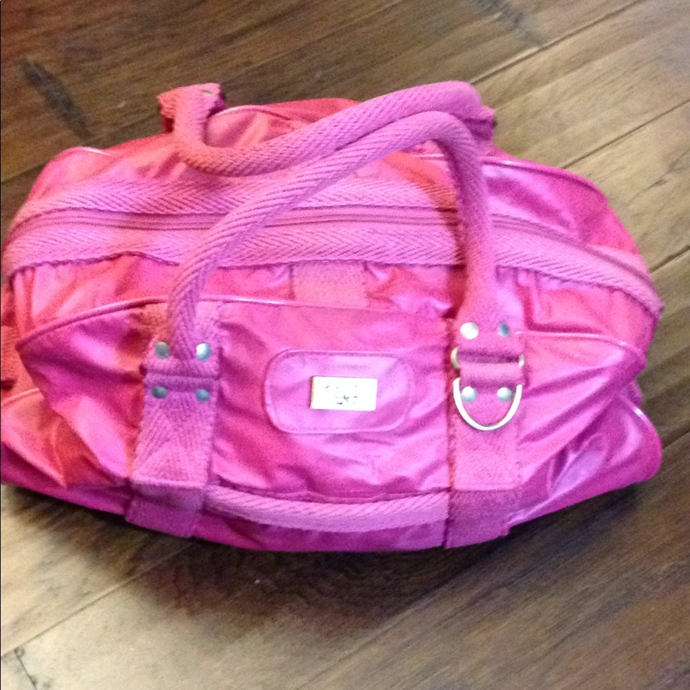Diane Von Furstenberg Berry Pink Duffle Bag